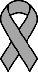 Grey Brain Cancer Ribbon